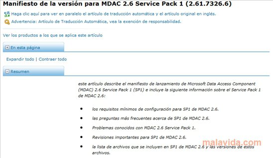 mdac 2.7 sp1 download